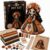 Handmade Fabric Doll DIY Sewing Kit, Complete Craft Supplies Set for Adult Hobby Craft Projects (B)