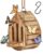 Handmade Garden Butterfly House with Feeder Station, Wooden Outside Decor