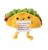 Handmade Positive Taco Crochet – Its Okay to Fall Apart Pocket Doll – Knitted Desk Decor Accent – Emotional Support Affirmations Thank You Gift for Women, Men, Friend, Coworker – Birthday Present