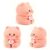 Handmade Taba Pig Squishy Cute Fidget squishies Fun, Realistic Soft Silicone Mochi Stress Relief Squeeze Toys Non-Toxic Silicone Fidget Gift for Kids Adults Party Favors