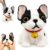 Hand Painted Dog Squishy Toy,Big Cute Ultra Soft Squeeze Fidget Toy(HBFD L)