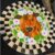 Hand Painted Wooden Lazy Susan Cow with Flowers Checkered Border Rotating Serving Tray Decorative Turntable Kitchen Table Centerpiece Farmhouse Home Decor
