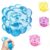 Hand Squeeze Squish Jelly Magic Puzzle Cube Bouncy Stress Relief Fidget Toy (Blue)