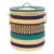 Handwoven Bolga Laundry Basket with Lid, Elephant Grass Hamper Storage Bins