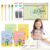 Handwriting Practice for Kids Ages 3-8, Reusable Magic Grooved Copybook – 4 Preschool Workbooks + 4 Pen Grips + 30 Refills + Pouch – Homeschool Kindergarten Learning Activities
