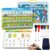 Handwriting Practice Tracing Books for Kids Ages 3-5, Montessori Preschool Learning Activity, Autism Educational Learn Number Letters Shapes Animal & Sight Words Workbook with 8 Dry Erase Markers