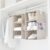 Hanging Closet Organizer, 2 Pack 3-Shelf Closet Storage Organizer, Detachable 6-Tier Closet Organizer System with Side Pockets, Heavy Duty Hanging Shelves for Clothes, Sweaters & Accessories, Clay