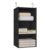 Hanging Closet Organizer 3-Shelf, Oxford Fabric Wardrobe Storage, Black