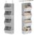 Hanging Closet Organizer 4 Shelf Collapsible Bedroom Closet Organizers and Storage Hanging with Mesh Pockets for Clothes, Fabric Hanging Storage Bins for Wardrobe Closet Organization and Storage, Grey