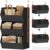 Hanging Closet Organizer,Extra Large Clothes Hanging Shelves,Clothes Hanging Shelves for Closet with Divider,Fabric Storage Bins for Home, Dorm, Rv, Black