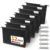 Hanging File Folders,（Black，12 Pack） Letter Size Hanging File Folders with 1/5-cut Tabs, Stay Organized for Home Office Daily Storage, Documents and Paper Organization