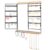 Hanging Jewelry Organizer 4-Tier Wall Earring Holder for Necklaces, Rings