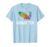 Hangin’ Ten Surfing Colorful Surfboard Surfer T Shirts T-Shirt, Men, Baby Blue, Large