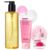 Hanskin PDRN Pink Glass Skin Routine Set – PHA Cleansing Oil + Gel-to-Foam Cleanser + Glow Serum | 3-Step Double Cleansing & Hydration Routine for Pore Care, Smooth & Radiant Skin | Korean Skincare