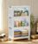 Hanyi 162 QT 3-Tier Stackable Storage Bins with Lids, Clear Doors, 4 Wheels