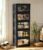 Hanyi 175 QT 5-Tier Storage Bins with Lids, Stackable Cabinet, Black