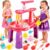 Hanyutom 2026 Upgraded Water Table for Kids Ages 4-8, 3-Tier Kids Sand Water Table, Activity Sensory Play Table Toys for Outdoor Beach Sensory, Summer Outside Toys for Toddler Girl (Pink)