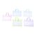 Haofy 5PCS A3 Size Needlepoint Project Bags with Zipper Sewing Organizer (45x33x7cm)