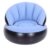 Haofy Flocked PVC Inflatable Sofa Bean Bag Chair 308.6 Lb Capacity Portable Inflatable Couch for Camping Beach Festivals Outdoor Quick Inflation Lightweight Lounge Seating (Sky Blue)