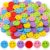 Haooryx Colorful Smile Face Erasers, 60Pcs Mini Pencil Rubber Erasers Bulk