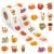 Haooryx Fall Latte Sticker Rolls, 1000Pcs Cute Autumn Pumpkin Spice Latte