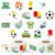Haooryx Soccer Sport Stickers Rolls, 1000pcs Soccer Football Match Season