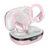 HAOYUYAN Wireless Earbuds, Sports Bluetooth Headphones, 80Hrs Playtime Ear Buds with LED Power Display, Noise Canceling Headset, IPX7 Waterproof Earphones for Workout/Running (Pink)