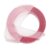 HAPINARY Embossing Label Tape with Strong Adhesion Stylish Red and Temperature Resistant Pet Material for Label Printer for Daily Use