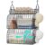 HapiRm Hanging Closet Organizer Storage – 3 Tier Metal Stackable Hanging Closet Shelves with Dividers and S Hooks, Foldable Clothes Shelves for Clothes, Pants, Shoes, Coat, Hats Clutches Accessories