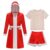 HAPNBCELE Boxing Robe and Shorts for Boy Halloween Kids Boxer Costumes Sets with Fake Muscle Shirt School Sports Party (Small, 6-8 Years, Red)