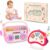 happiegg Baby Musical Toys, 2-in-1 Music Player & Light Up Tambourine 12M+