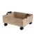 happimess BSK2014C Adaline 18.11″ Classic Farmhouse Handwoven Hyacinth Rectangular Underbed Storage Bin with Wheels and Handles for Storage and Decoration in Bathroom, Bedroom, Closet, White Wash