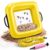 HappyAlley Floating Shark Tooth Sifter for Beach, Sand Sifter Yellow