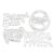 Happy Birthday Cutting Dies Metal Embossing Stencil Scrapbooking Template for Birthday Card Making Albums Happy Cutting Dies for Card Making