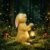 Happy Bunny Solar Light Statue Whimsical Garden Decor with Solar Lantern Waterproof Resin Outdoor Bunny Figurine for Patio Yard Easter Gifts for Women Unique Home Decor Birthday Presents Brown