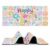 Happy Children’s Day Mouse Pad Gaming Desk Mat for Keyboard and Mouse, Cartoon Curtain Animals Large Mouse Pad with Non-Slip Base, Decorative Mousepad for Game Office Home 35″x15″