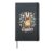 Happy Easter Pug Flower Gift Hardcover Journal, Black
