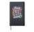 Happy First Day of School Girls Back to School Pink Bow Hardcover Journal, Black