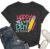 Happy First Day of School Shirt Women Teacher Gift Shirts Appreciation T-Shirt Back to School Tee Top Dark Grey