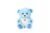 Happy Glow Glow Bears Light Up Stuffed Animal with Voice Recording, Night Light & Pre-Loaded Stories. LED Interactive Plush, Baby & Toddler Early Learning Educational Toy (Blue)