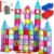 HAPPYMATY Next-Gen Antibacterial Magnetic Tiles – 106 PCS Magnet Building Tiles with 2 Cars for Kids Aged 3+, Inhibits Bacterial Growth for Safer Play, 3D STEM Educational Construction Blocks Toy