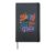 Happy to See Your Face Retro Groovy Kindness Graphic Hardcover Journal, Black