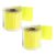 Happyyami 2 Rolls Bright Yellow Sticky Roll Paper Notepad with Strong Adhesive and Easy Removal, Creative Portable Note Pads for Office and Meeting Use, Compact Self-Stick Memo Tape