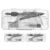 Happyyami 3 Boxes Geometry Ruler and Compass Set for Students and Professionals, Metal and Plastic Materials, Efficient Design with Versatile Drawing Tools, for Home Use and Office
