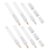 Happyyami 6pcs Refillable Empty Paint Markers with Plastic Tubes, 4.5mm and Flat Head Tips for Long-term Marks on Paper and Metal, for Crafts and Graffiti
