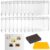HAPY SHOP 18 Pieces Clear Acrylic DIY Fridge Magnets Set 2.95″ x 2.16″x0.12″ Acrylic Refridge Magnets with Adhesive Backing DIY Fridge Magnets for Kitchen, Classroom,Office,Crafts