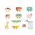 harayaa 10x Animal Blocks Stacking Toy Fine Motor Skills Portable Learning Activities