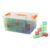 harayaa 144 Pieces Geometric Solids Toy Building Blocks Cubes Set Transparent Blocks Counting Cubes Stacking Game Made of PP Suitable for Early