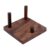 harayaa 2X Mineral Stand Display Holder with Wooden Base Three Peg Pedestal Easel Frame for Displaying Collectibles Suitable for Book Store Office Home