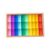 harayaa 35 Pieces Rainbow Building Blocks Acrylic Gemstone Cubes Stacking Game Toy with Wooden Storage Box Suitable for Child Development Early, 30pcs